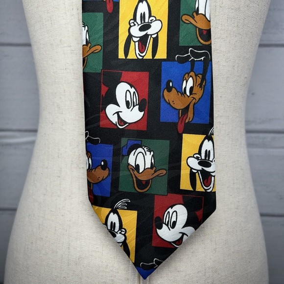 Vintage Mickey Unlimited Neck Tie By Balance Inc The Tie Works 58'' X 3.75'' - Picture 2 of 7